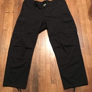 Black cargo pants